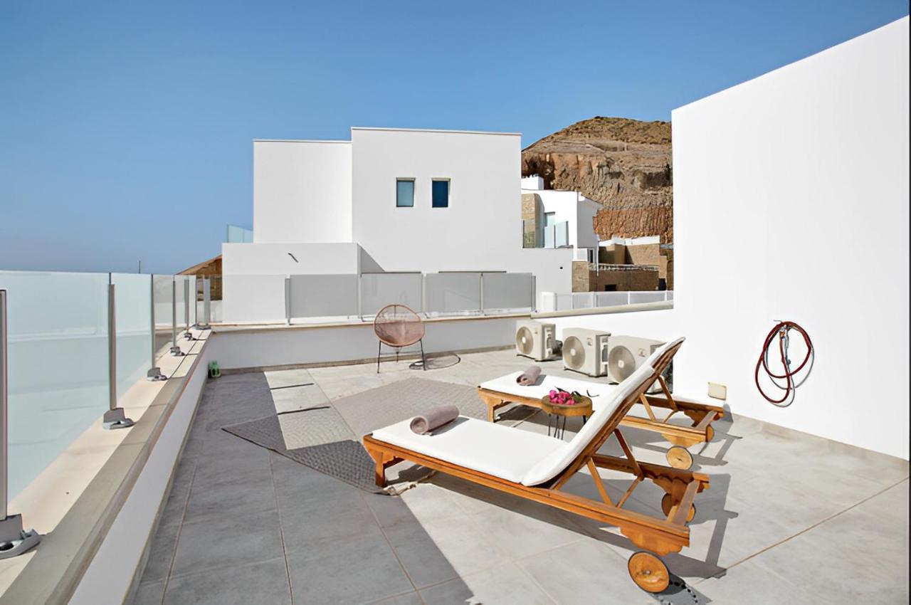 Dream Villa With Heated Pool, Rooftop & Ocean Views Mogan Luaran gambar